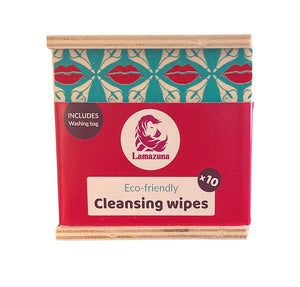 Lamazuna - Set of 10 Washable Cleansing Wipes