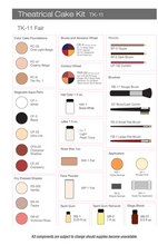Ben Nye Theatrical Cake Kit