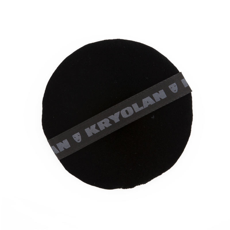 Kryolan Premium Powder Puff (Black)