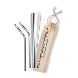 Shell Creek Sellers Reusable Stainless Steel Straw Sets (Yes. I brought My Own Straw)