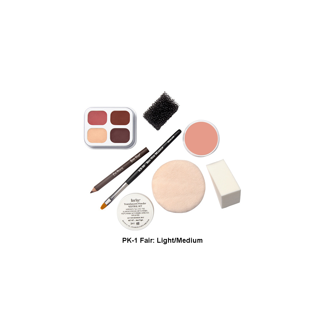 Ben Nye Personal Creme Kit, PK-1 Fair (Light)