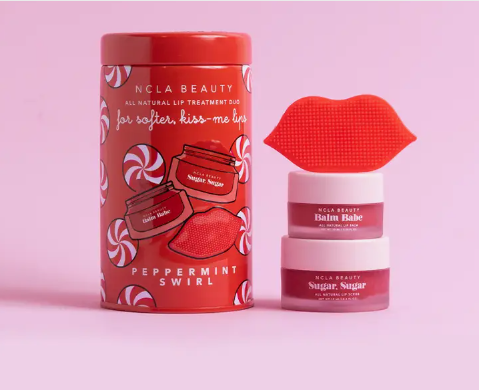 NCLA Beauty Peppermint Swirl Lip Care Holiday Gift Set