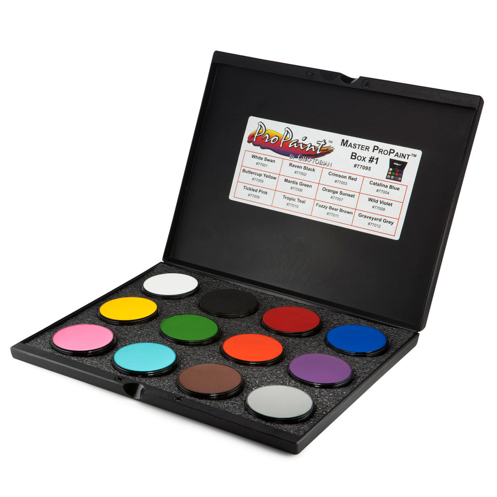 Graftobian Pro Paint Palette SmudgeProof Face Paint Box